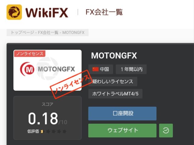 MOTONGFX LIMITED wikiFX