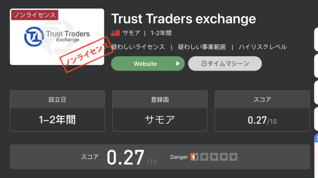 Trust Traders exchange_Googleによる検索