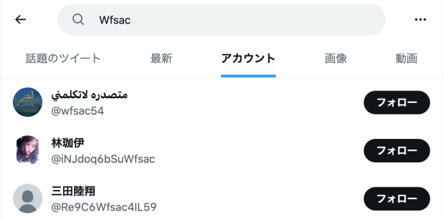 Wfsac_Twitterによる検索