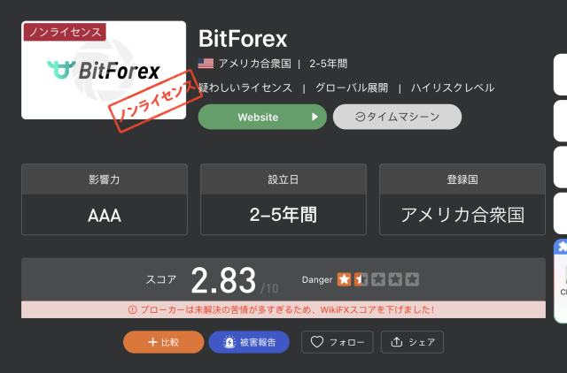 BitForex Security_Googleによる検索